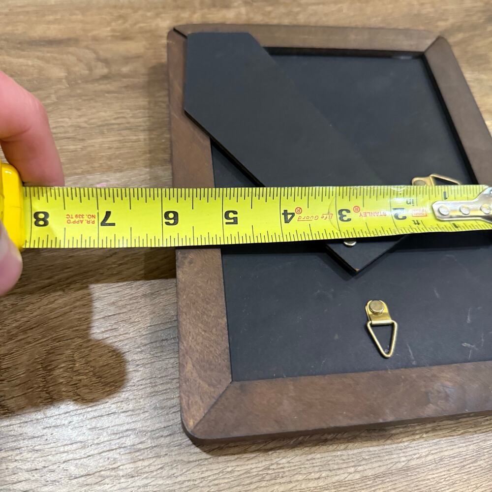 VINTAGE Picture Photo Frame 5x7” Solid Wood Ornate Standing - Picture 2 of 3